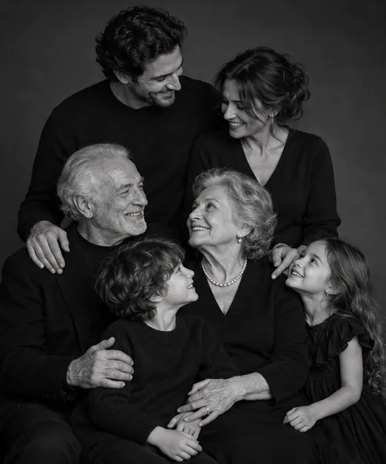 Siyah Beyaz Portre ve Aile Çekimi çekimi