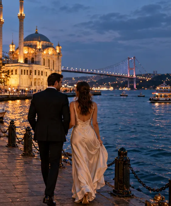 İstanbul’da dış çekimden sıcak bir an